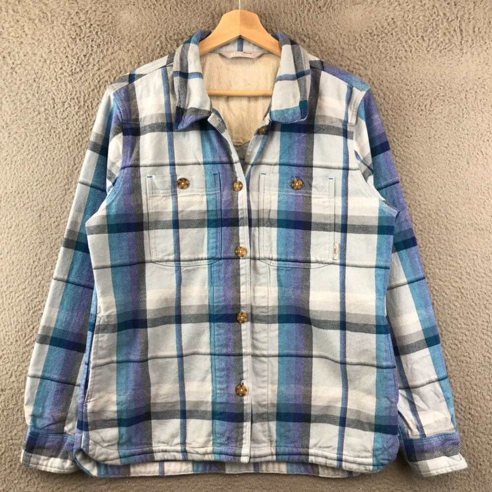 Stio Dusted Agave Plaid Willow Midweight‎ Flannel Shirt size L